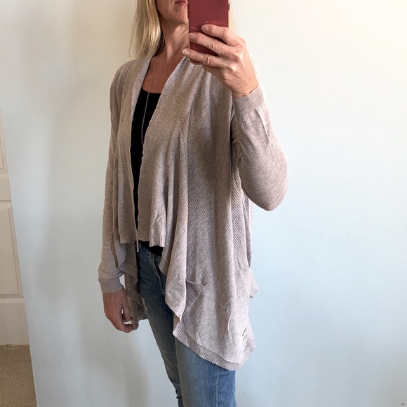 Long Sleeve, Ribbed Knit Open Cardigan - Picture 5 of 10